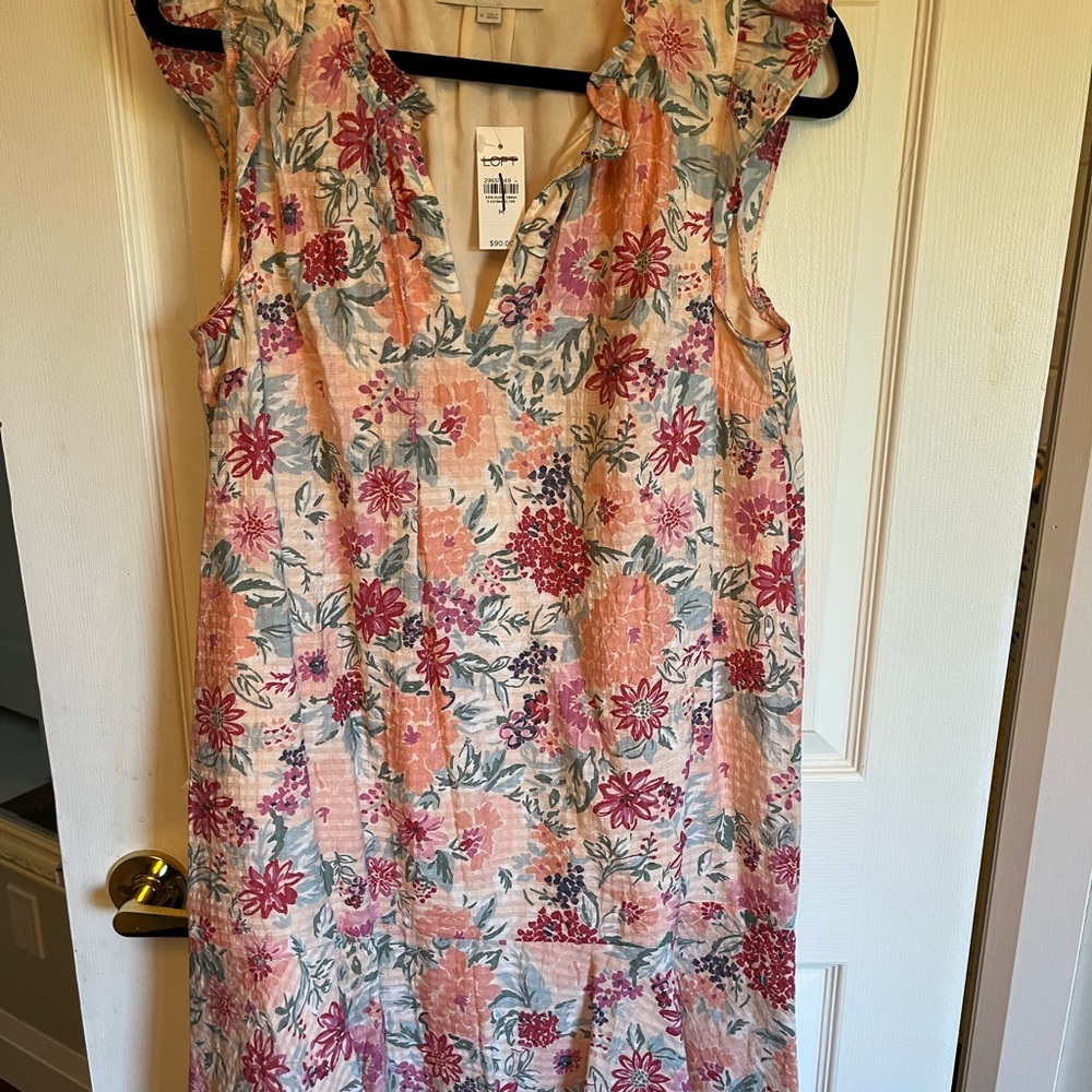 LOFT Floral Sleeveless Dress